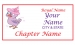 White Rectangle name Badge Artwork 91 Pink